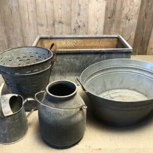 Galvanised containers