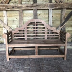 Teak Lutyens bench