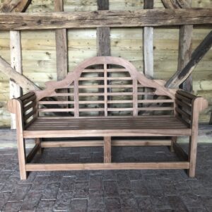 Teak Lutyens bench