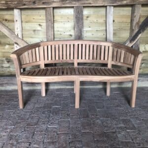Teak banana bench